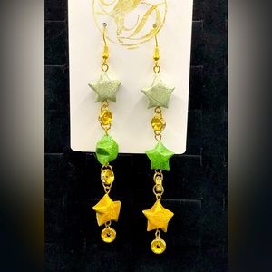 Lucky Little Star origami star earrings LLS13